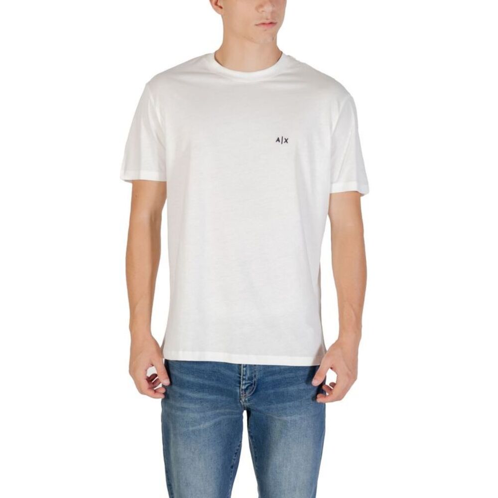 Armani Exchange Cream Cotton Men's T-Shirt
